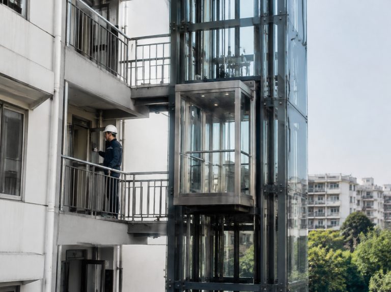 来宾旧楼加建观光电梯